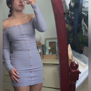 Lilac body con dress